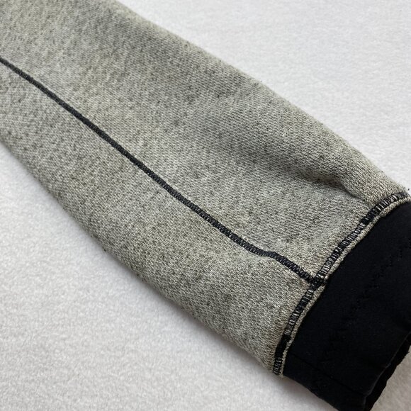 Lululemon Var-City Bomber Jacket Womens 6Black Gray Baseball Stitching Neoprene - Picture 6 of 15